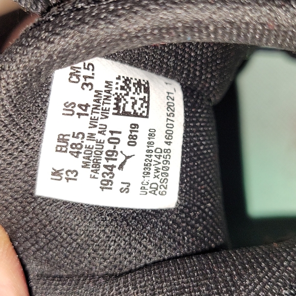 Puma Legacy Dark Mode Basketball Mens Size 14 Athletic Shoes 193419-01 - Picture 4 of 8